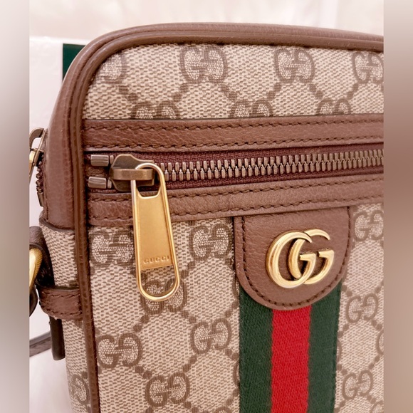 GUCCI GG Supreme GG Web Ophidia Crossbody Bag SOLD - Picture 2 of 14